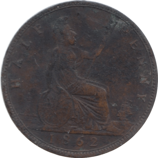 1862 HALFPENNY ( VF ) - Halfpenny - Cambridgeshire Coins
