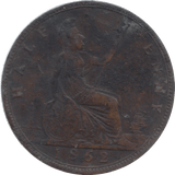 1862 HALFPENNY ( VF ) - Halfpenny - Cambridgeshire Coins