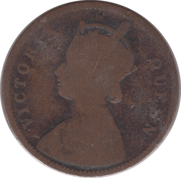 1862 INDIA 1/4 ANNA 9 - WORLD COINS - Cambridgeshire Coins