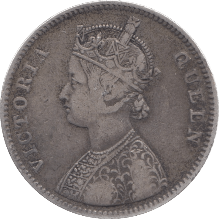 1862 INDIA SILVER ONE RUPEE - WORLD COINS - Cambridgeshire Coins