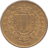 1862 ITALY GOLD 20 LIRA - Gold World Coins - Cambridgeshire Coins