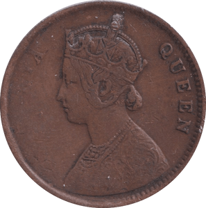 1862 ONE QUARTER ANNA INDIA - WORLD COINS - Cambridgeshire Coins