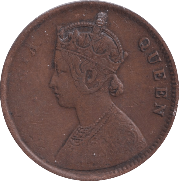 1862 ONE QUARTER ANNA INDIA - WORLD COINS - Cambridgeshire Coins