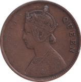 1862 ONE QUARTER ANNA INDIA - WORLD COINS - Cambridgeshire Coins