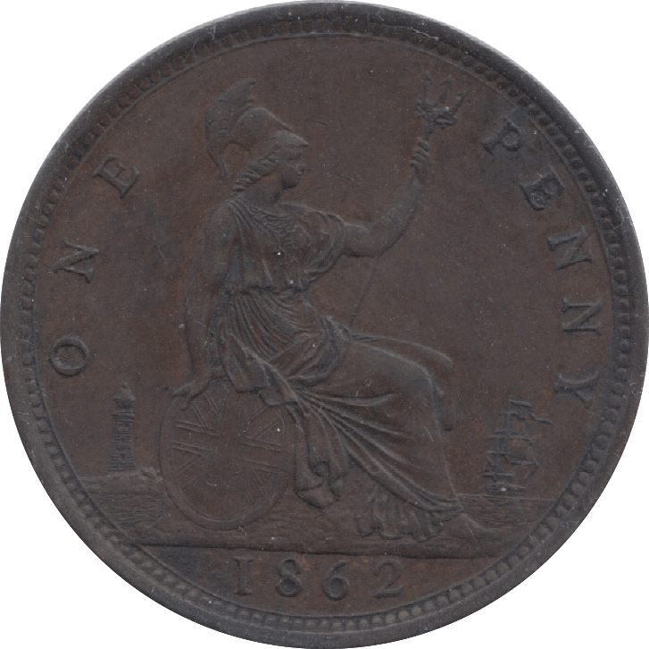 1862 PENNY ( EF ) 8 - Penny - Cambridgeshire Coins