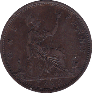 1862 PENNY ( EF ) - Penny - Cambridgeshire Coins