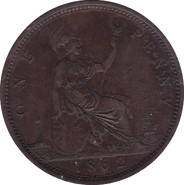 1862 PENNY ( EF ) - Penny - Cambridgeshire Coins