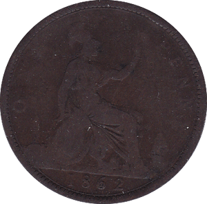 1862 PENNY ( FAIR ) - Penny - Cambridgeshire Coins
