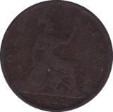 1862 PENNY ( FAIR ) - Penny - Cambridgeshire Coins