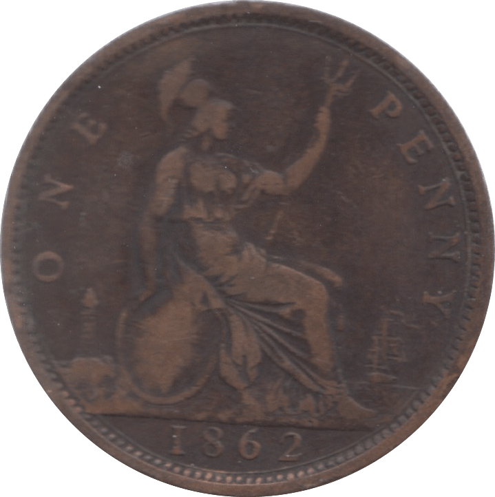 1862 PENNY ( FINE ) 3 - Penny - Cambridgeshire Coins