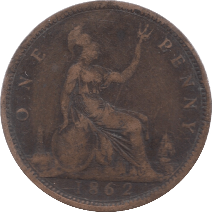 1862 PENNY ( FINE ) 4 - Penny - Cambridgeshire Coins