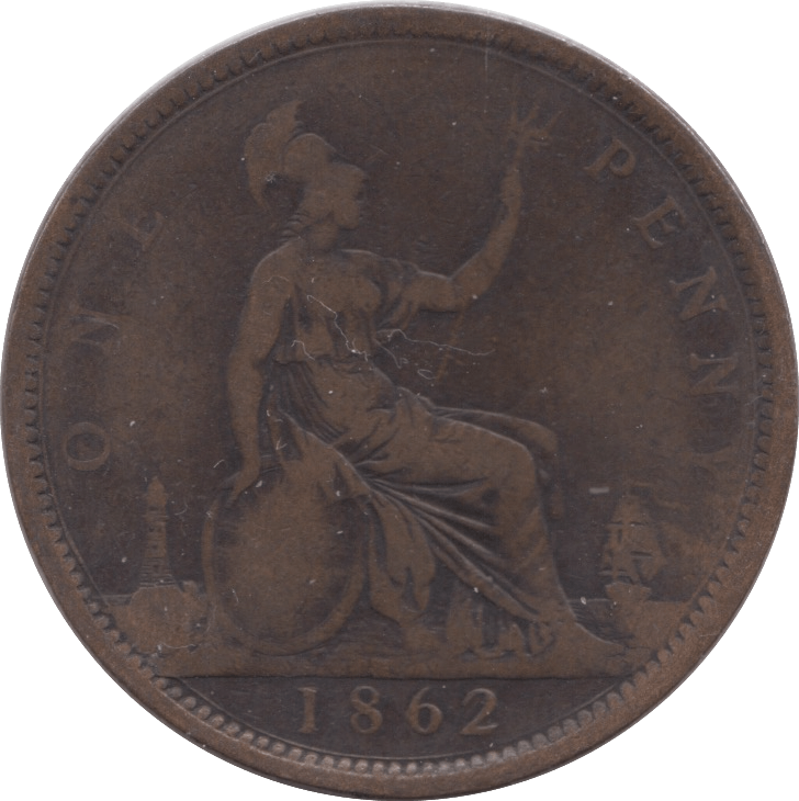 1862 PENNY ( FINE ) - Penny - Cambridgeshire Coins
