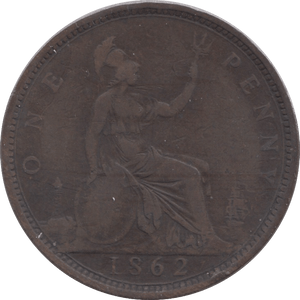 1862 PENNY ( FINE ) - Penny - Cambridgeshire Coins
