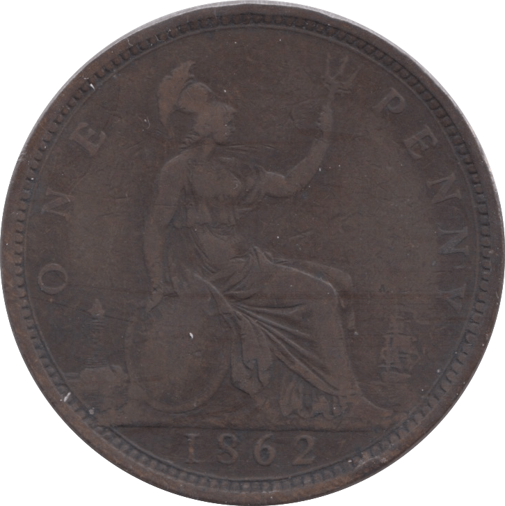 1862 PENNY ( FINE ) - Penny - Cambridgeshire Coins