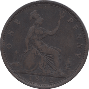 1862 PENNY ( GF ) 5 - Penny - Cambridgeshire Coins