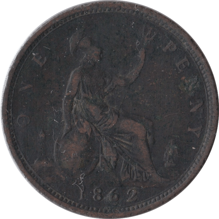 1862 PENNY ( GF ) - Penny - Cambridgeshire Coins