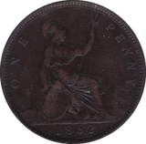 1862 PENNY ( GF ) - Penny - Cambridgeshire Coins