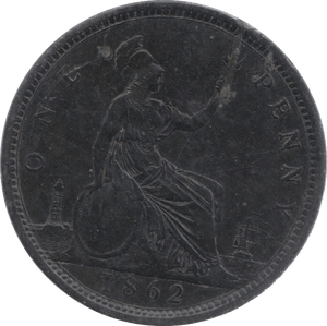 1862 PENNY ( GVF ) 18 - Penny - Cambridgeshire Coins