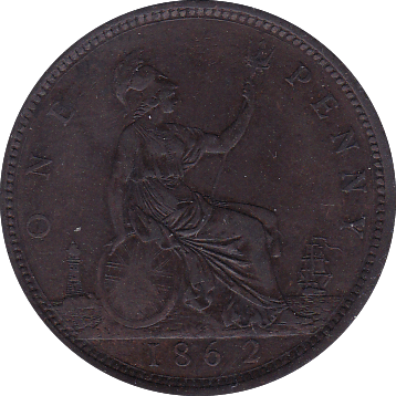 1862 PENNY ( GVF ) B - Penny - Cambridgeshire Coins