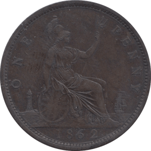 1862 PENNY ( GVF ) C - Penny - Cambridgeshire Coins