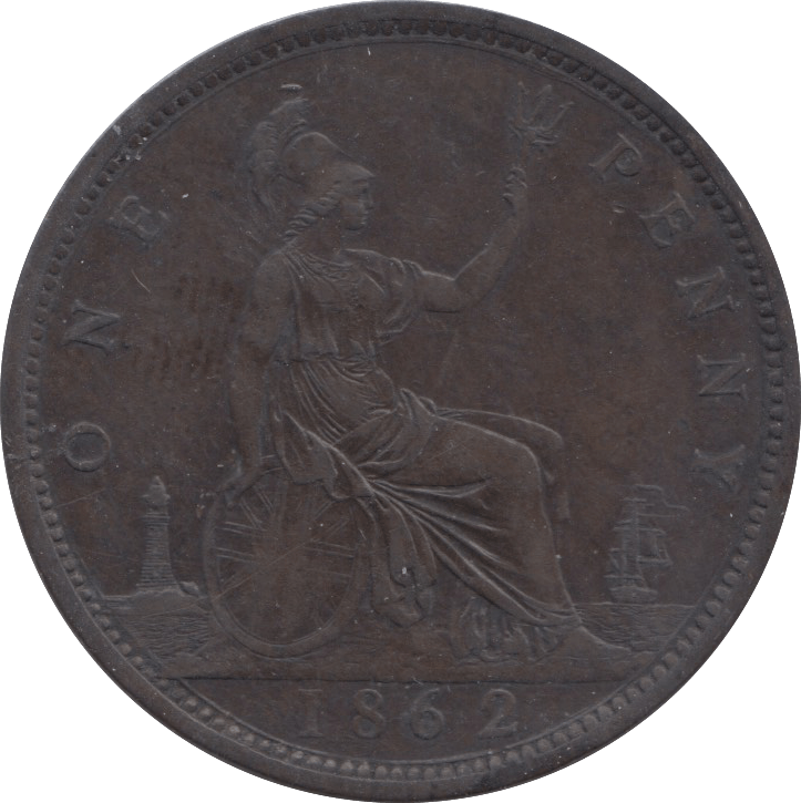 1862 PENNY ( GVF ) C - Penny - Cambridgeshire Coins