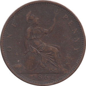 1862 PENNY ( GVF ) - Penny - Cambridgeshire Coins