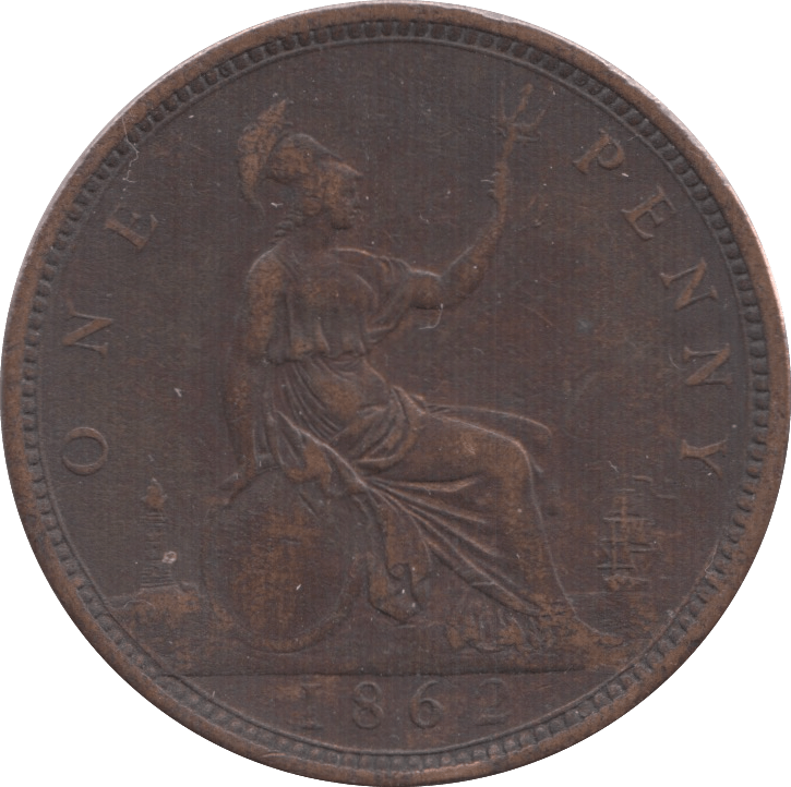 1862 PENNY ( GVF ) - Penny - Cambridgeshire Coins