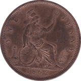1862 PENNY ( UNC ) - Penny - Cambridgeshire Coins