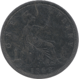 1862 PENNY ( VF ) 18 - Penny - Cambridgeshire Coins