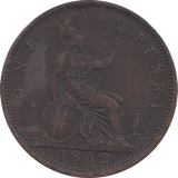 1862 PENNY ( VF ) 1 - Penny - Cambridgeshire Coins