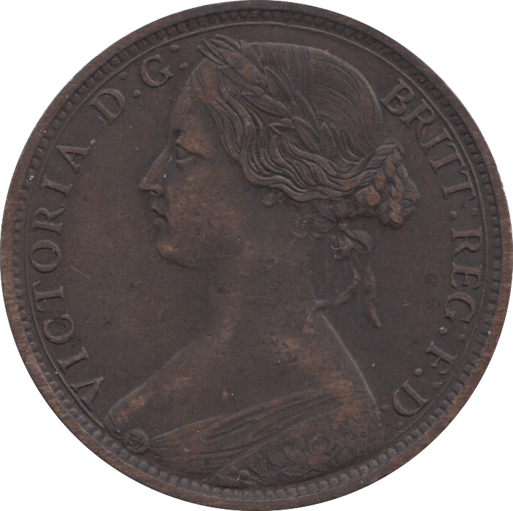 1862 PENNY ( VF ) 1 - Penny - Cambridgeshire Coins