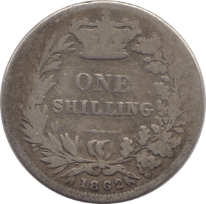1862 SHILLING ( FAIR ) 5 - Shilling - Cambridgeshire Coins