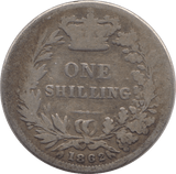 1862 SHILLING ( FAIR ) 5 - Shilling - Cambridgeshire Coins
