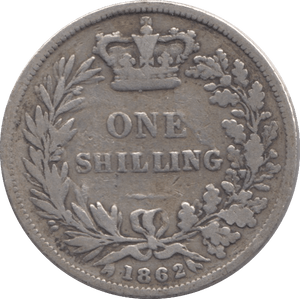 1862 SHILLING ( FINE ) - Shilling - Cambridgeshire Coins