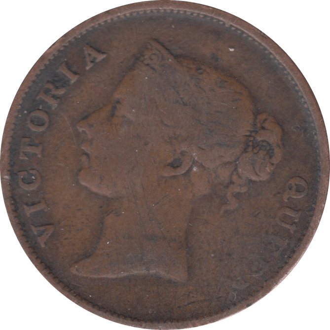 1862 STRAIT SETLEMENTS ONE CENT - WORLD COINS - Cambridgeshire Coins