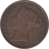 1862 STRAIT SETLEMENTS ONE CENT - WORLD COINS - Cambridgeshire Coins