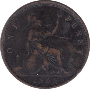 1863 1 PENNY ( GF ) 2 - Penny - Cambridgeshire Coins