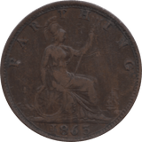 1863 FARTHING 2 ( VF ) 90 - Farthing - Cambridgeshire Coins
