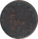 1863 FARTHING ( FINE ) - Cambridgeshire Coins