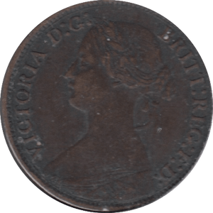 1863 FARTHING ( FINE ) - Cambridgeshire Coins