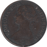 1863 FARTHING ( FINE ) - Cambridgeshire Coins