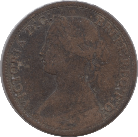 1863 FARTHING ( FINE ) - Farthing - Cambridgeshire Coins