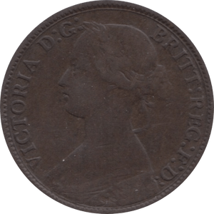 1863 FARTHING SCRATCHED ( FINE ) 1 - Farthing - Cambridgeshire Coins