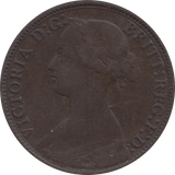 1863 FARTHING SCRATCHED ( FINE ) 1 - Farthing - Cambridgeshire Coins