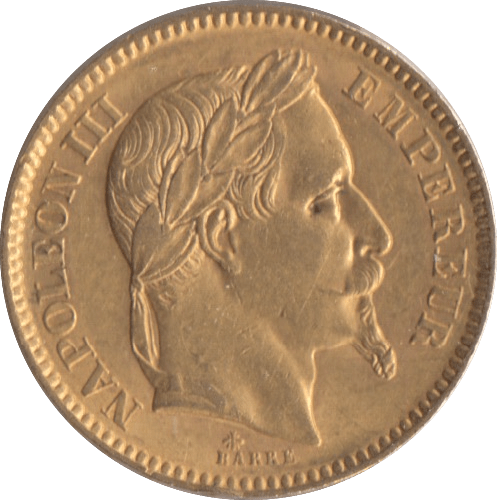 1863 GOLD 20 FRANCS FRANCE - Gold World Coins - Cambridgeshire Coins