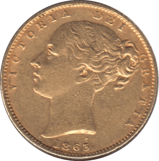 1863 GOLD SOVEREIGN ( GVF ) 2 - Sovereign - Cambridgeshire Coins