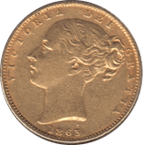 1863 GOLD SOVEREIGN ( GVF ) 2 - Sovereign - Cambridgeshire Coins