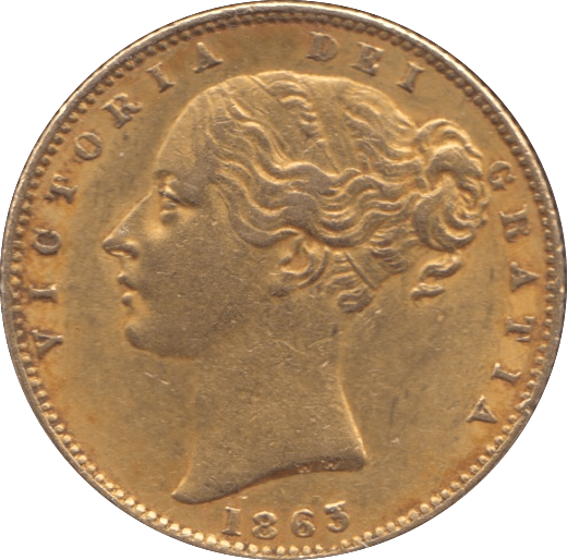 1863 GOLD SOVEREIGN ( GVF ) 5 - Sovereign - Cambridgeshire Coins