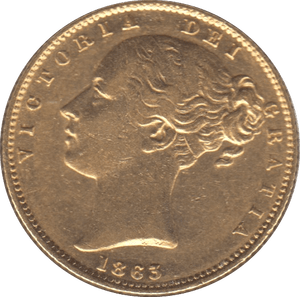 1863 GOLD SOVEREIGN ( GVF ) DIE 19 - Sovereign - Cambridgeshire Coins