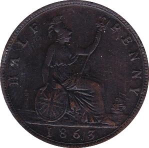 1863 HALFPENNY ( AEF ) - Halfpenny - Cambridgeshire Coins